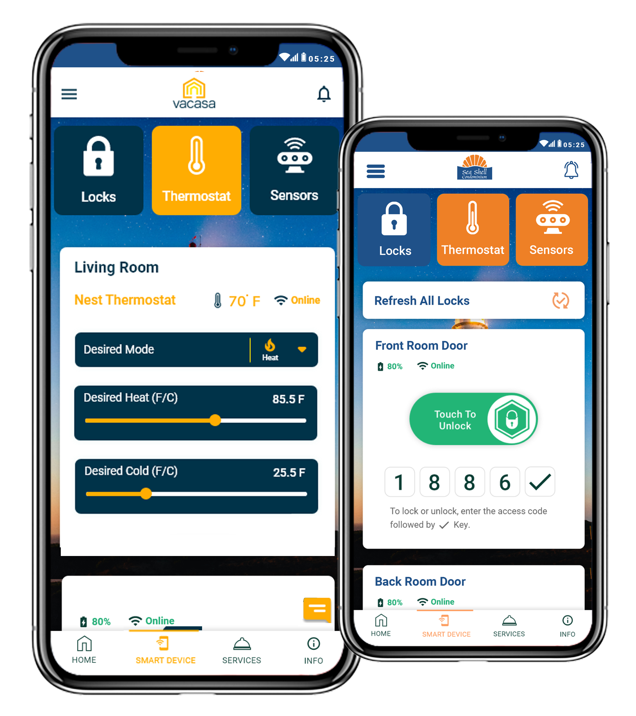 Lynx white label guest app with contactless check in/out smart room controls