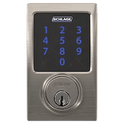 16schlage_connect-smart-deadbolt-with-alarm-with-century-trim-z-wave-enabled-paired-with-accent-lever-with-century-trim_satin-nickel_front