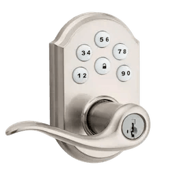 18kwikset_912-smartcode-electronic-tustin-lever-with-z-wave-technology_satin-nickel_left-side