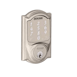 9schlage_sense-smart-deadbolt-with-camelot-trim_satin-nickel_front