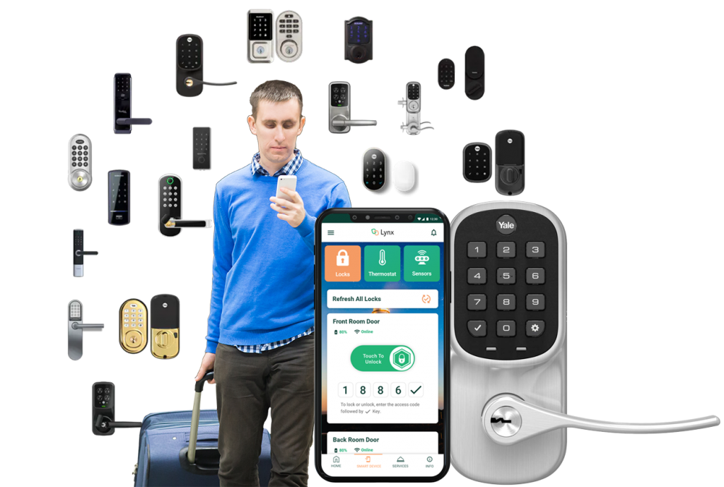 Smart Locks, Yale Zwave Doorlock, Digital Home Lock Rental Key Lynx