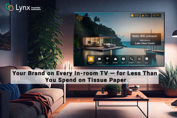 Your Brand on Every In-room TV — for Less Than You Spend on Tissue Paper