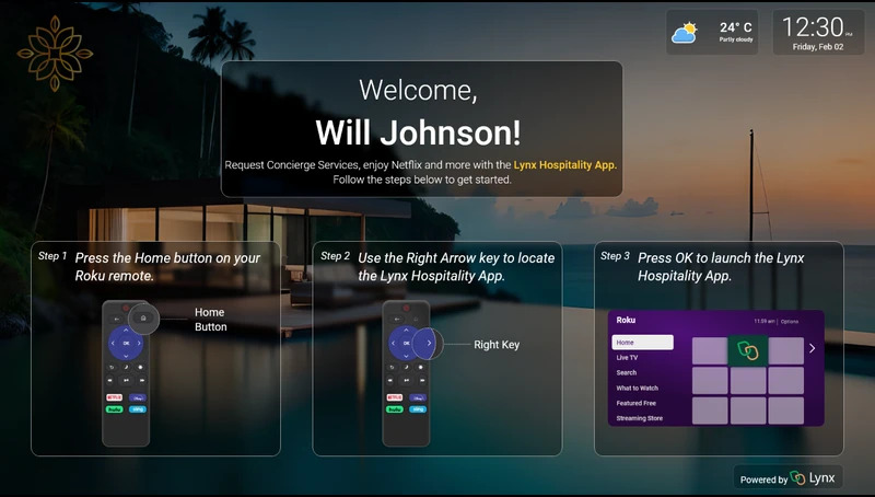 Lynx TV Screensaver on Roku